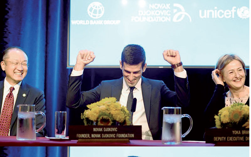 Djokovic nommé ambassadeur de l’Unicef