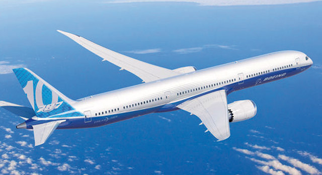 Baptême de l’air pour le 7787-9 Dreamliner de Boeing
