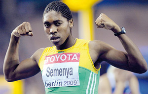 Des milliers de fans accueillent Semenya