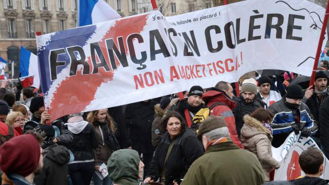 France : Environ 250 interpellations lors du « jour de la colère » contre François Hollande