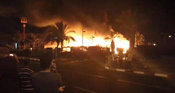 McDonald’s de Marrakech en feu