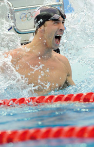 Michael Phelps, sérieux rival des Français