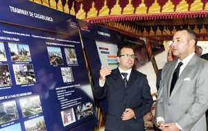 SM le Roi lance les travaux de réalisation de la plate-forme du tramway de Casablanca