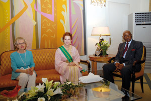 SAR la Princesse Lalla Salma décorée par le président sénégalais