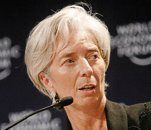 Christine Lagarde dans le vif du sujet dès son arrivée au FMI