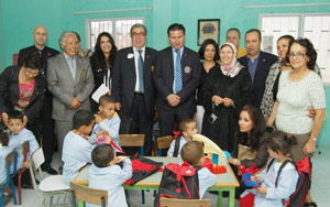 Visite aux centres de solidarité des Lions de Tanger