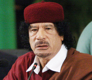 Kadhafi s’insurge contre l’UPM de Nicolas Sarkozy