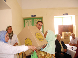 Oujda : Opération de distribution de denrées alimentaires