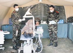 Les militaires à Tan-Tan
