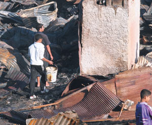 Incendie : 47 baraques détruites à Hay Mohammadi