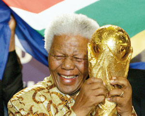 Un show africain en présence de Mandela