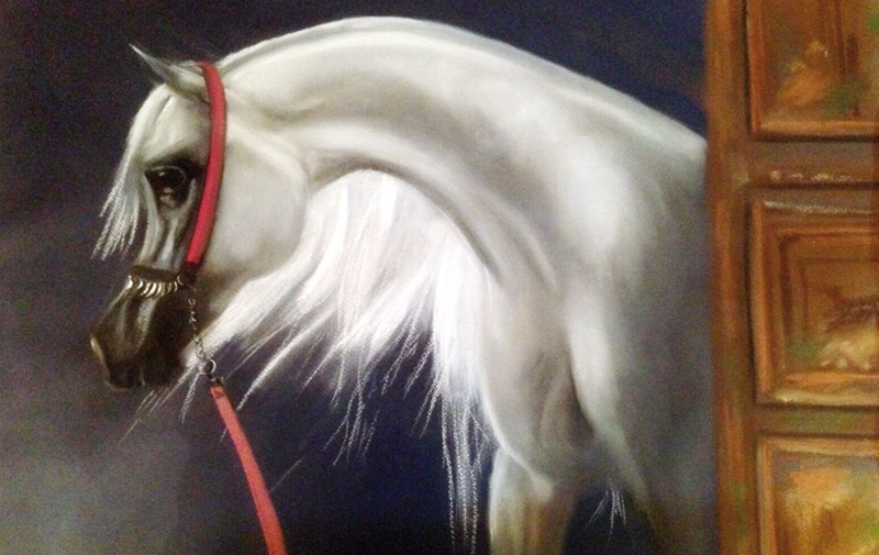 Exposition collective: Le cheval galope sur le pinceau de Rachid Benabdellah à Sebta