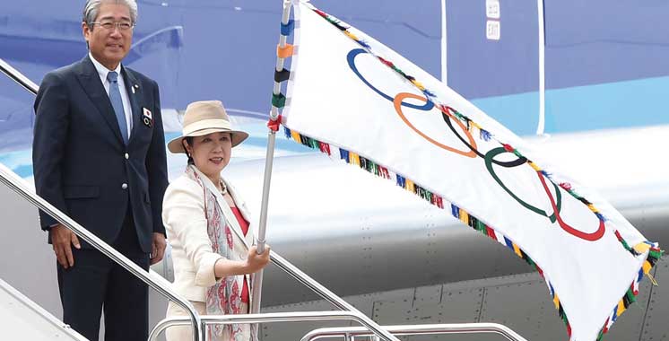 JO 2020: Le drapeau olympique de retour à Tokyo après un demi-siècle