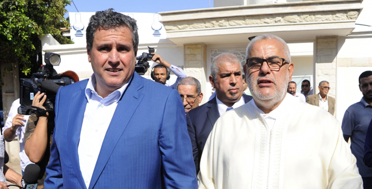 Gouvernement: RNI, MP, UC et USFP pour «une majorité harmonieuse» mais Benkirane gèle les consultations