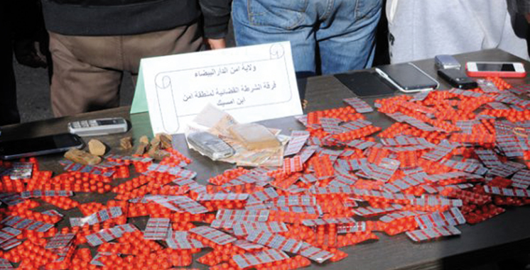 Tétouan : Saisie de cocaïne, héroïne et de comprimés psychotropes