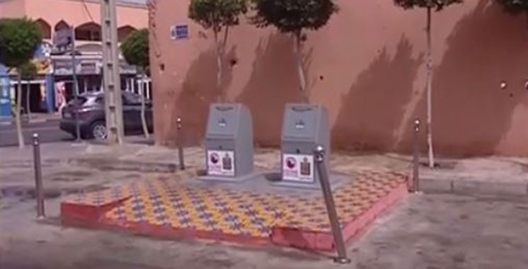 Vidéo : Les poubelles nouvelles générations enterrées de Laâyoune