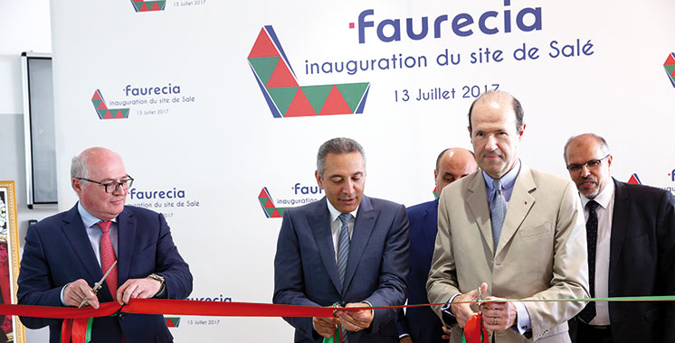 Industrie : Le Groupe français Faurecia inaugure à Salé une nouvelle usine