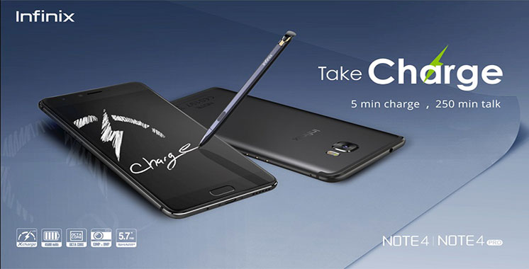 Note 4 et Note 4 pro : Les deux derniers modèles Inifinix lancés