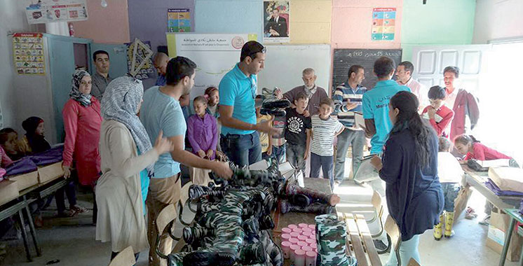 Province d’Al Hoceima : «Moltaka B’ladi pour la citoyenneté» au chevet des enfants de Douar Tafsast