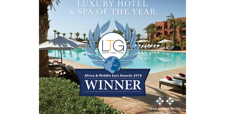 Kenzi Menara remporte le Trophée du «Luxury Hotel & Spa of the Year – Africa and Midlle East 2018»
