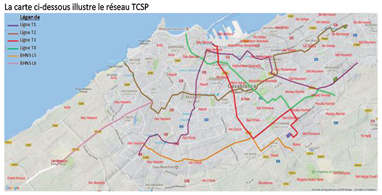 Réseau de transport à Casablanca : Les lignes de bus à haut niveau opérationnelles en 2021