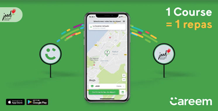 Chez Careem : Faites don de 5 dirhams supplémentaires sur le prix de la course pour aider les sans-abri