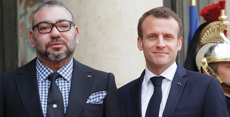 A l’occasion de la victoire de la France en finale de la Coupe du monde : SM le Roi félicite le président Macron