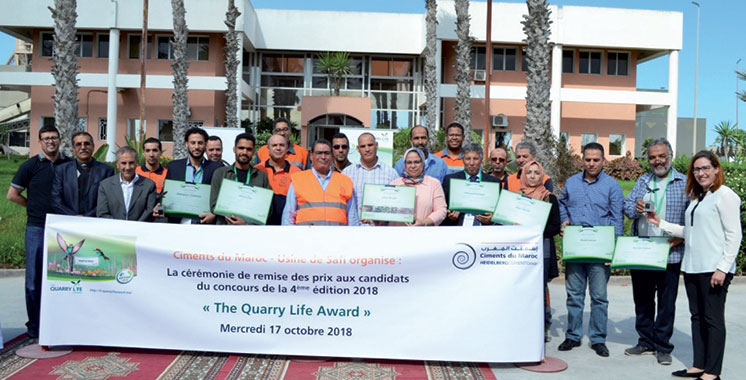 Concours Quarry Life Award : Ciments du Maroc célèbre la biodiversité