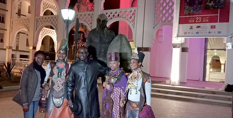 Sculpture Lœuvre dOusmane Sow présentée au Musée Mohammed VI dart