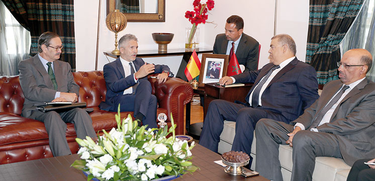 Grande-Marlaska souligne le «haut niveau de la confiance mutuelle» avec le Maroc