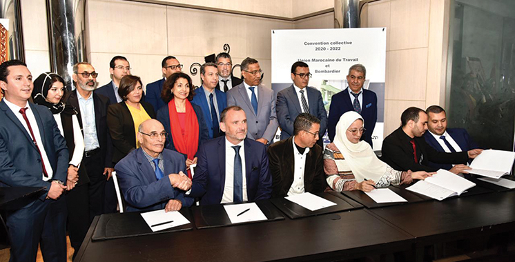 Casablanca : Convention collective de travail entre Bombardier et l’UMT