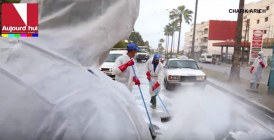 Opération de désinfection des artères de Casablanca