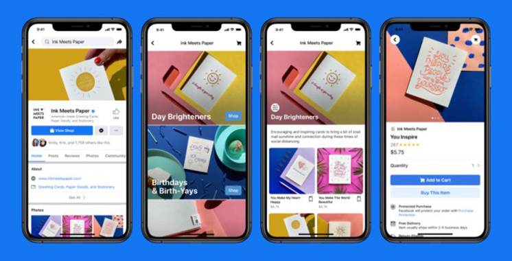 Commerce en ligne : Faites facilement vos achats sur «Facebook Shops»