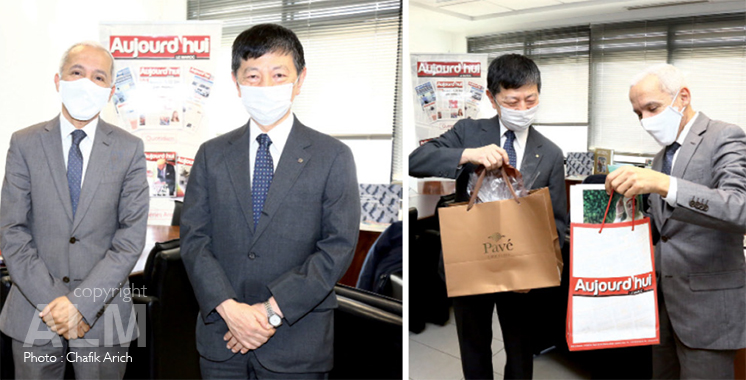 Visite de courtoisie à Aujourd’hui Le Maroc de Son Excellence Shinozuka Takashi, ambassadeur du Japon au Maroc