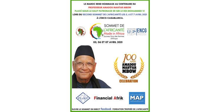 Le 2ème Sommet de l’Africanité met le Pr. Amadou Mahtar Mbow à l’honneur