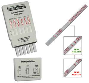 Narcotest - Test Urinaire de détection T-H-C - 1 Test - Autour de la  pharmacie