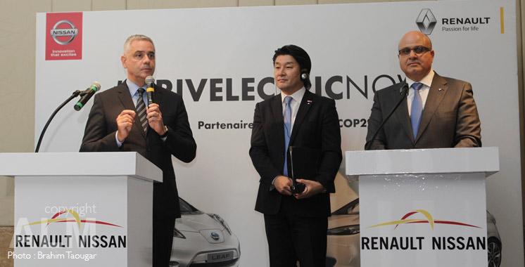 Marrakech : Des voitures Renault et Nissan 100% électriques pour la COP22
