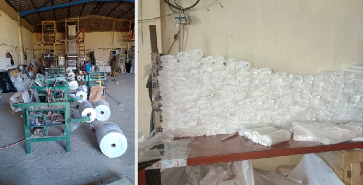 Province de Berrechid : Démantèlement d’un atelier clandestin de fabrication des sacs en plastique interdits