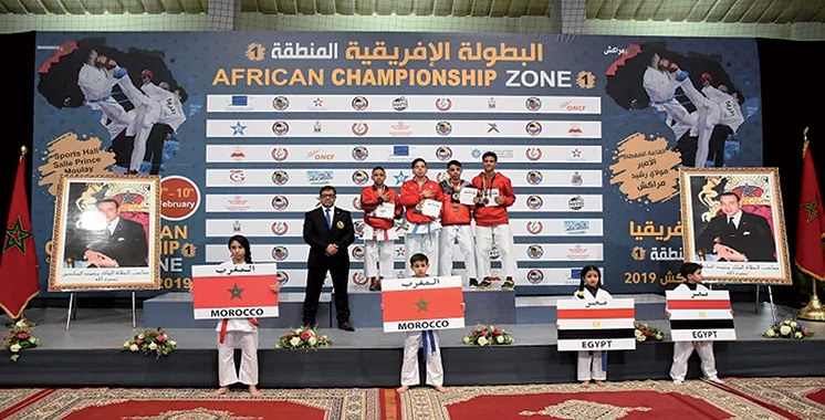 Championnat d’Afrique de karaté : La sélection marocaine occupe la 2è place avec 43 médailles
