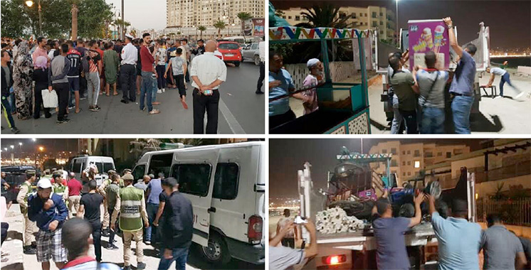 Les autorités veulent en finir avec l’anarchie : Vaste campagne de libération de la corniche à Tanger