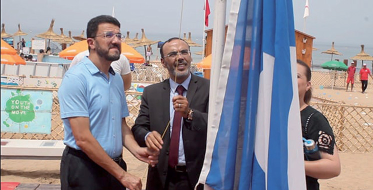 La plage Ba Kassem à Tanger hisse le Pavillon bleu pour la septième année consécutive