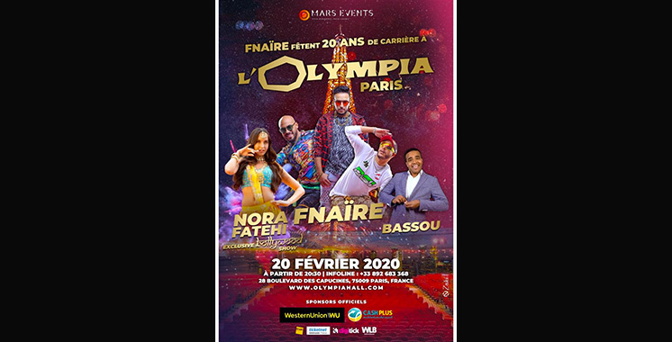 Cash Plus accompagne le groupe Fnaire pour leur 20 ans de carrière à Paris