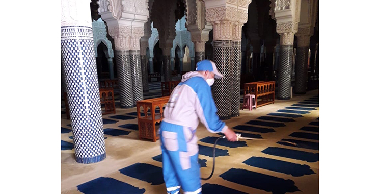 Les mosquées désinfectées et nettoyées avant la réouverture