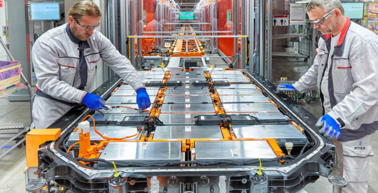Audi e-tron Production at the CO2-neutral plant of Audi Brussels