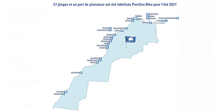 Le Pavillon bleu décerné à 27 plages et un port de plaisance en 2021  