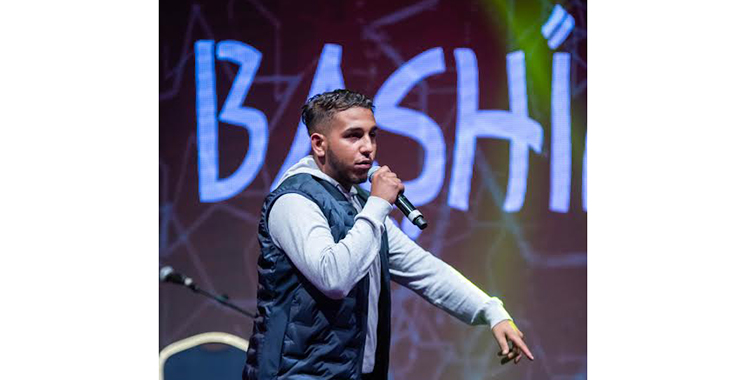 Rapper Bashim sings 