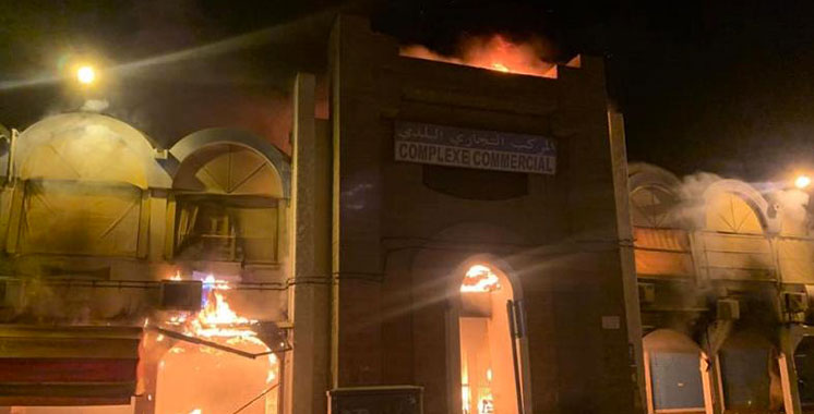 Incendie dans un complexe commercial à Nador,  pas de victimes