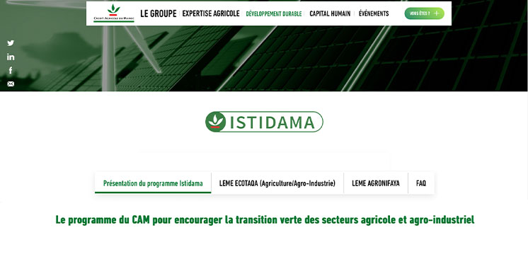 Le Crédit Agricole du Maroc lance  le programme «Istidama»