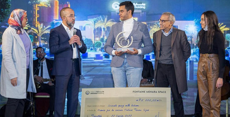Yassine Adnani remporte le concours «Fontaine Menara Space»
