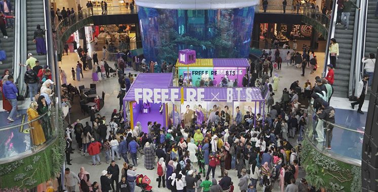 E-Sport : Garena célèbre la collaboration Free Fire x BTS au Morocco Mall